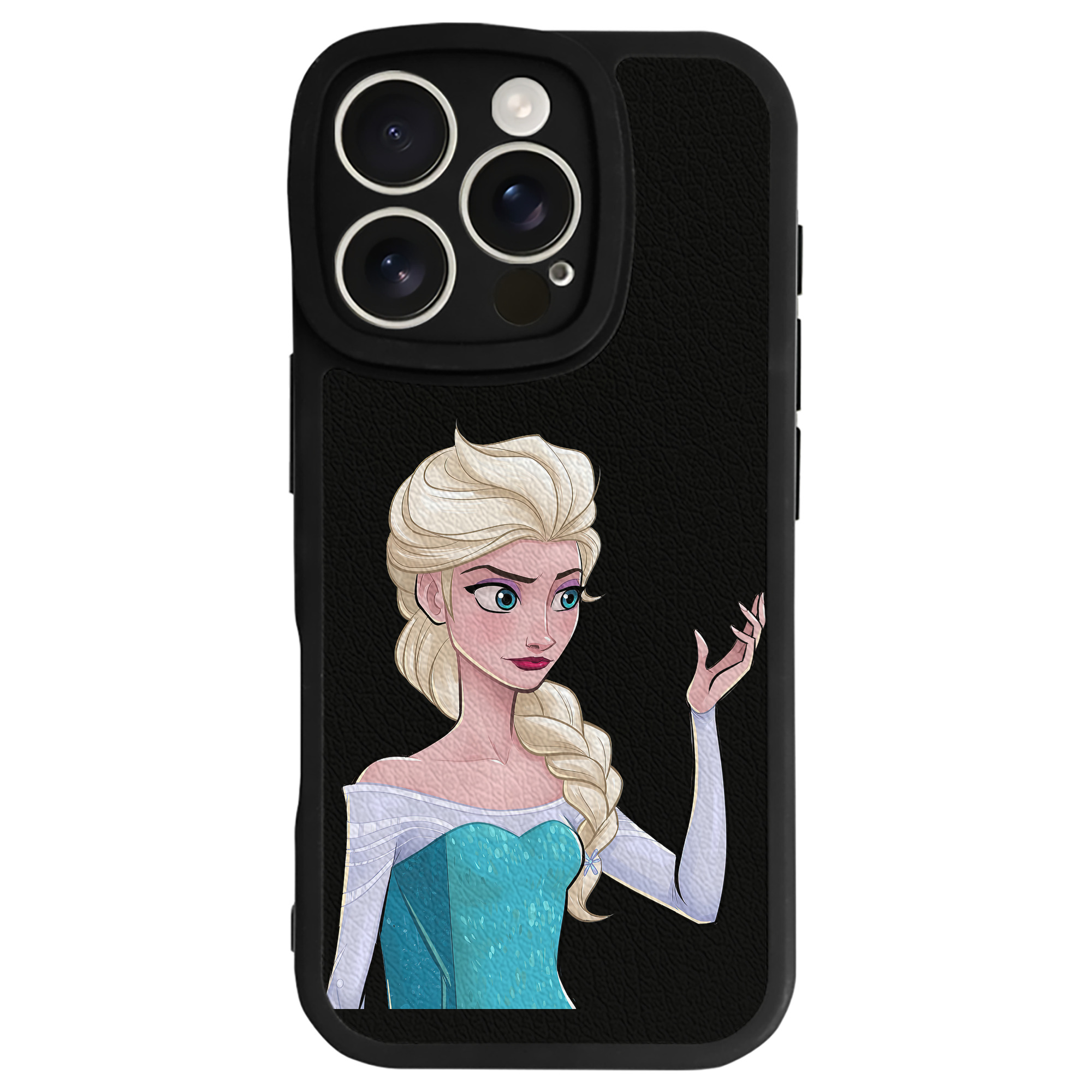（画像用） アナと雪の女王 アンナ エルサ Frozen Anna Elsa 【iPhone 16シリーズ対応】シリコンスマホケース（レザー調） 材質：シリコン